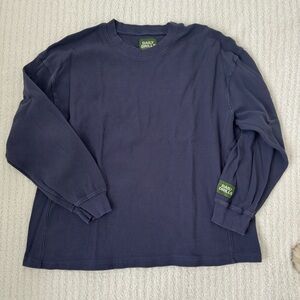 Daily Drills Navy Waffle Long Sleeve Shirt XS/S
